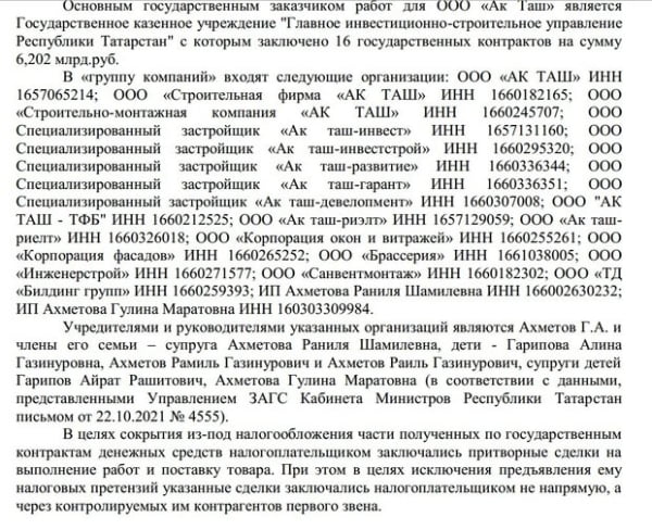 На главу строительной империи «Ак Таш» Газинура Ахметова завели уголовное дело