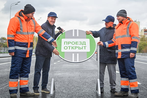 «У дороги хорошее качество»: Минниханов и Метшин открыли мост на Назарбаева за миллиард