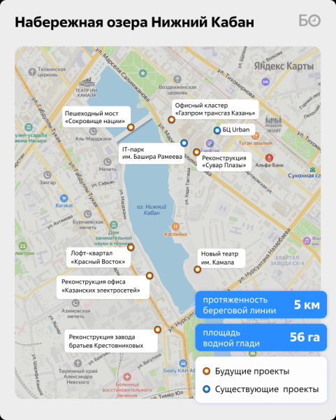 Театральный сад с пирсами, реновация промзон и даже метро: как похорошеет Кабан за 17 миллиардов?